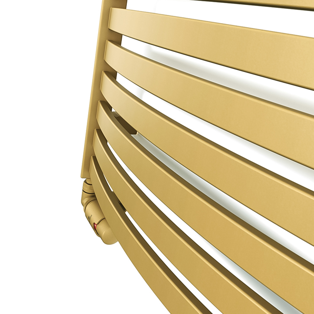 Terma Dexter 1845 BTU Brass Electric Heated Towel Rail 1220 x 500mm Image 3