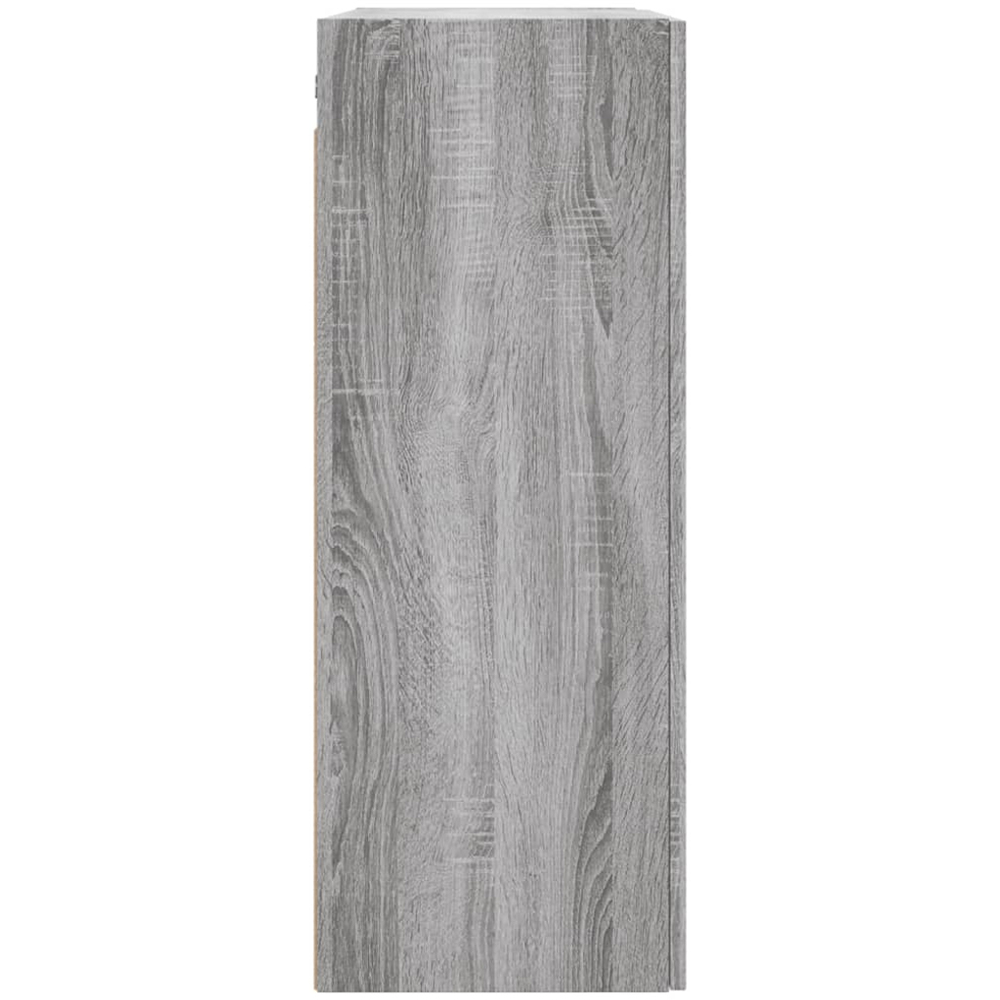 vidaXL 2 Door Grey Sonoma Wall Mounted Cabinet 2 Pack Image 7