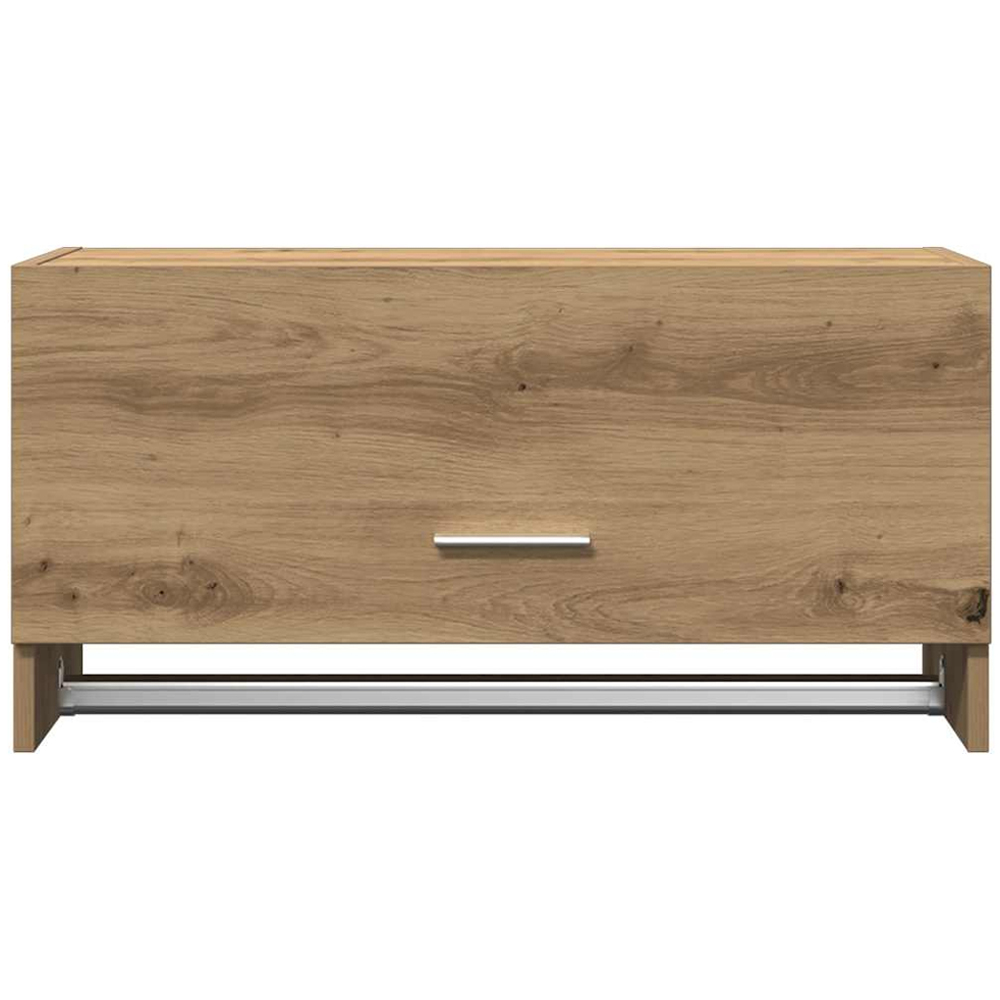 vidaXL Single Flap Door Artisan Oak Wardrobe Image 4