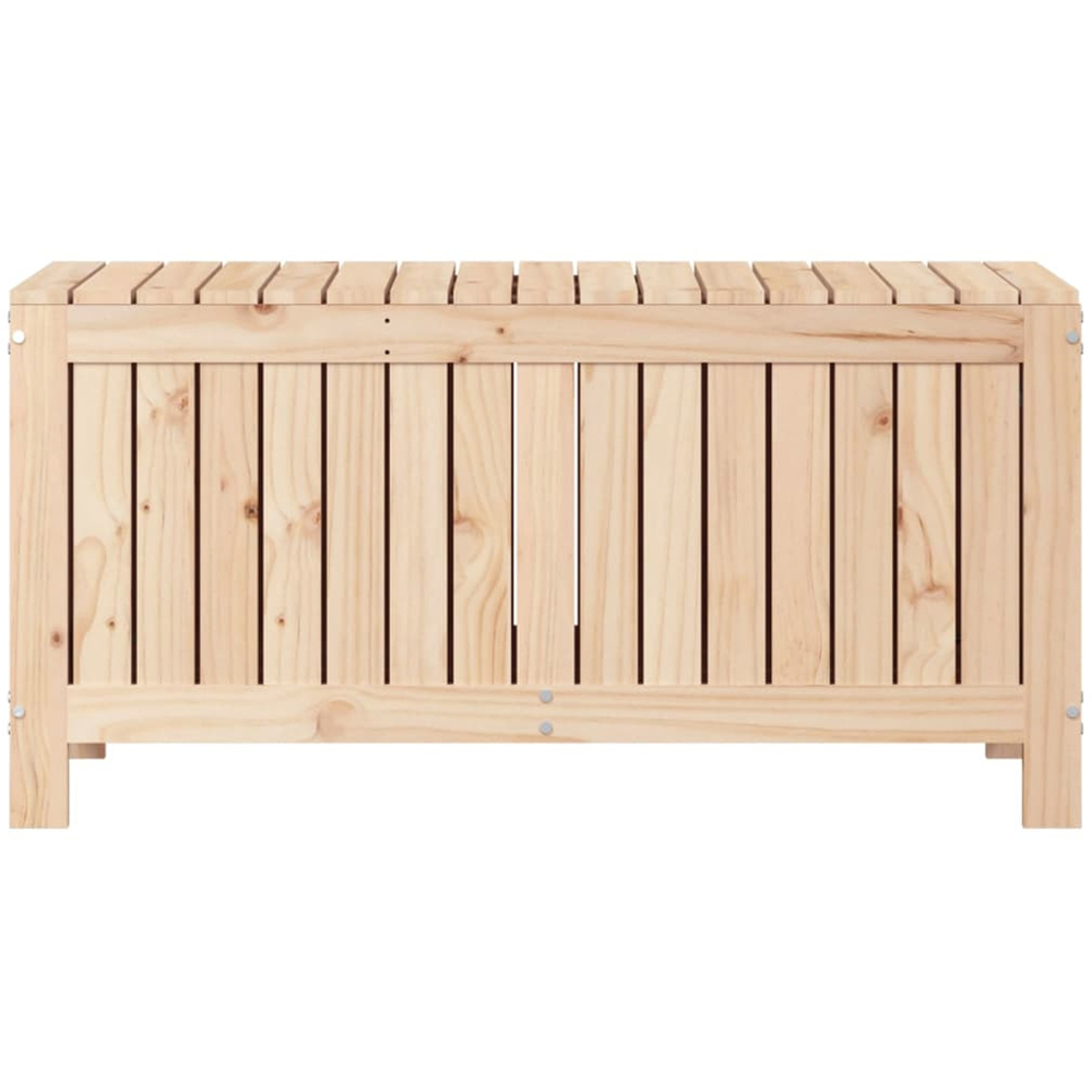 vidaXL 54 x 108 x 42.5cm Brown Pine Wood Garden Storage Box Image 5