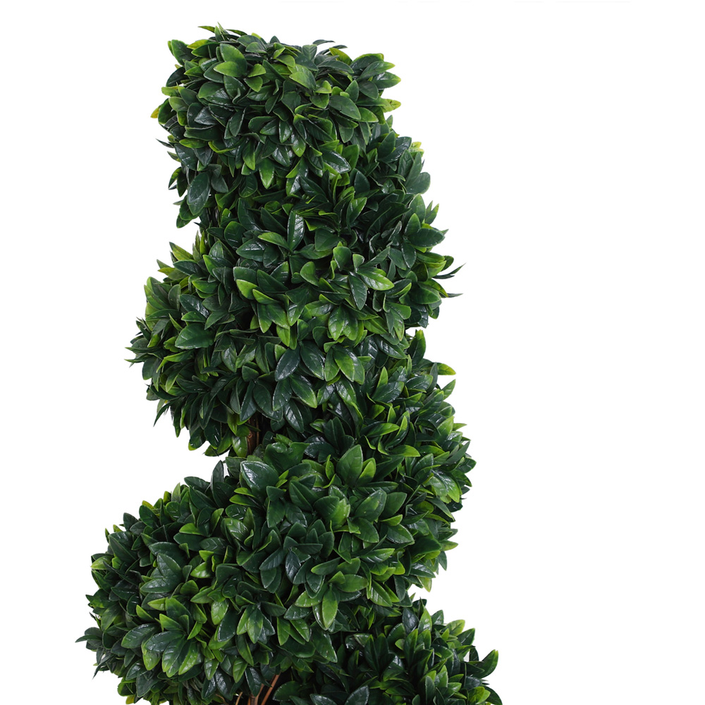 Outsunny Boxwood Spiral Tree Artificial Plant In Pot 4ft 2 Pack Image 8