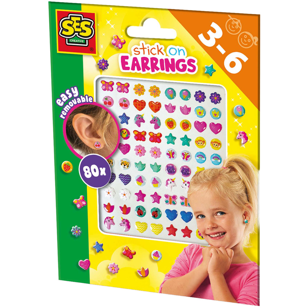 SES Creative Stick-On Earrings Set Image 1