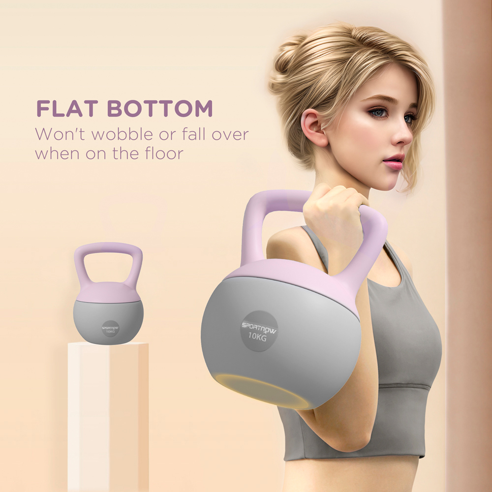 SPORTNOW Purple and Grey Kettlebell 10kg Image 8