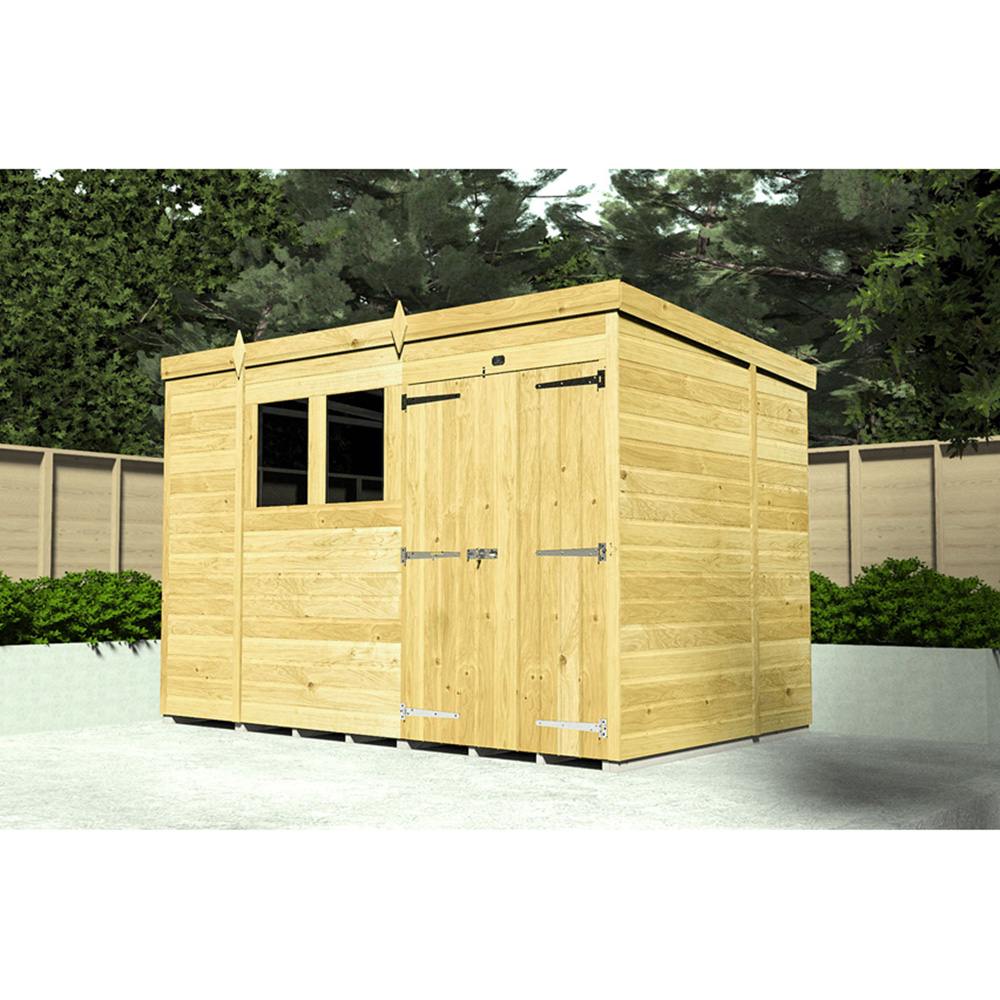 DIY Sheds 16 x 4ft Tongue and Groove Timber Pent Security Shed Image 2
