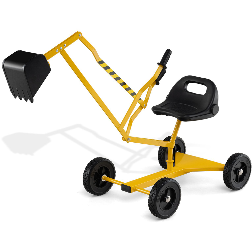Costway Kids Yellow Rotatable Sand Digger Image 5