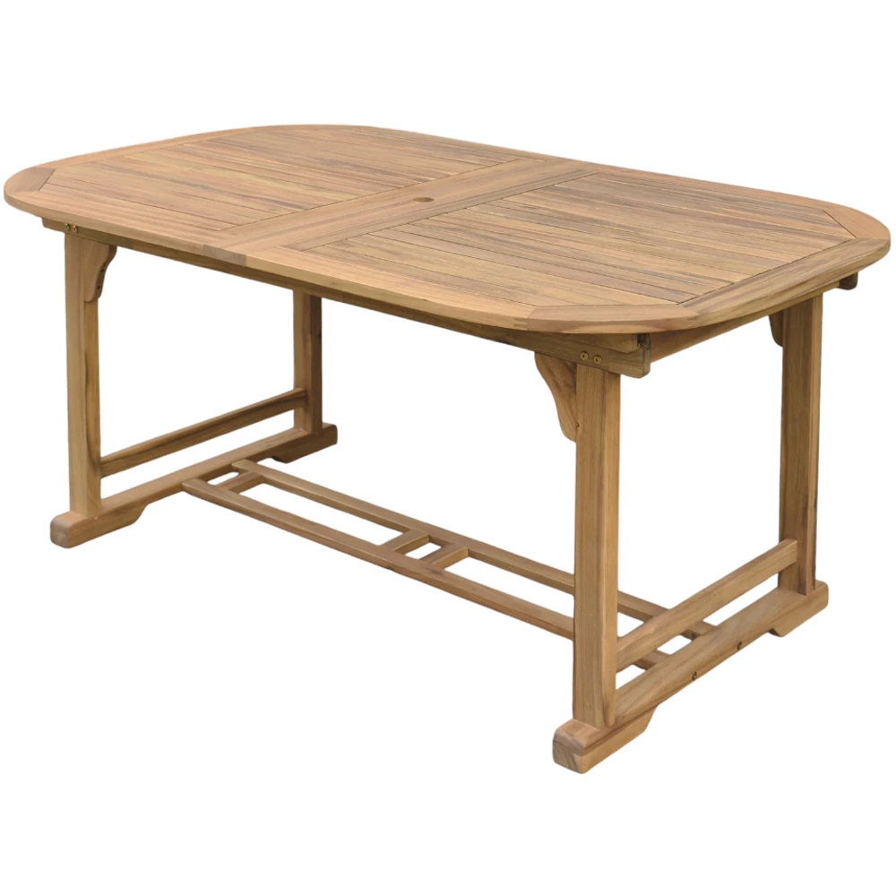 Thompson & Morgan Acacia 165-285cm Extendable Dining Table Image 2