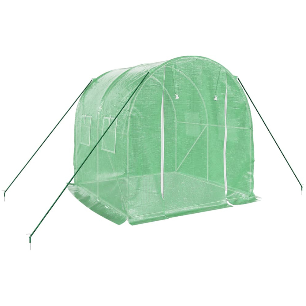 vidaXL Green 6.5 x 6.5ft Greenhouse Image 3