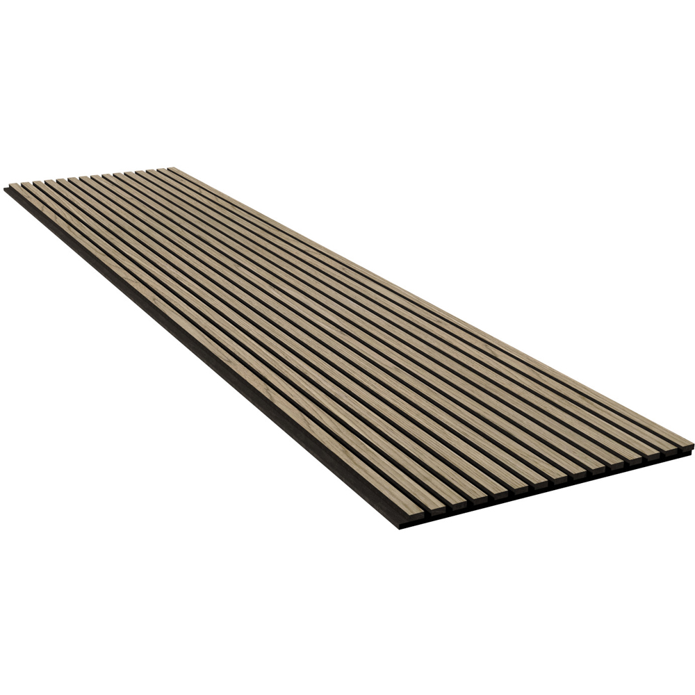 Wall Panels UK Walnut Acoustic Slat Wall Panel 2 Pack Image 2