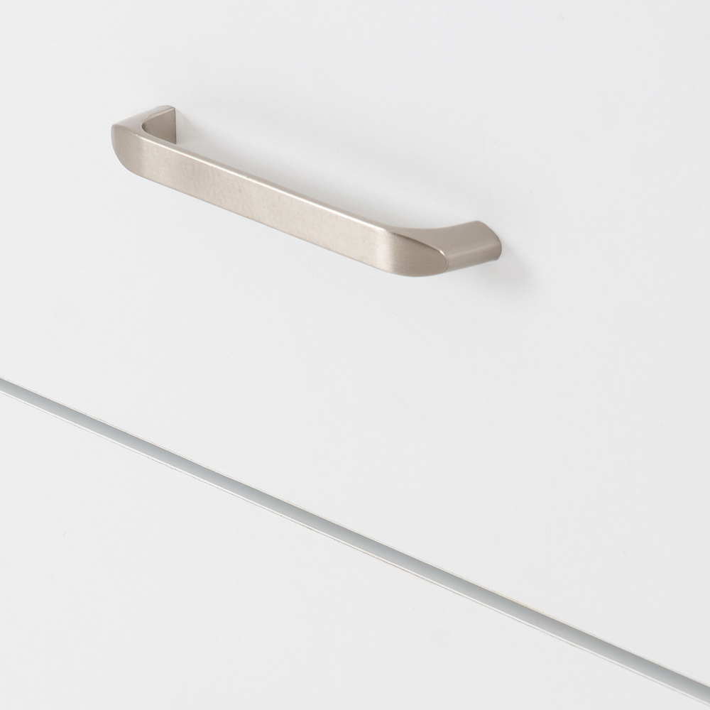 Seconique Portland 2 Drawer White and Oak Effect Bedside Table Image 7