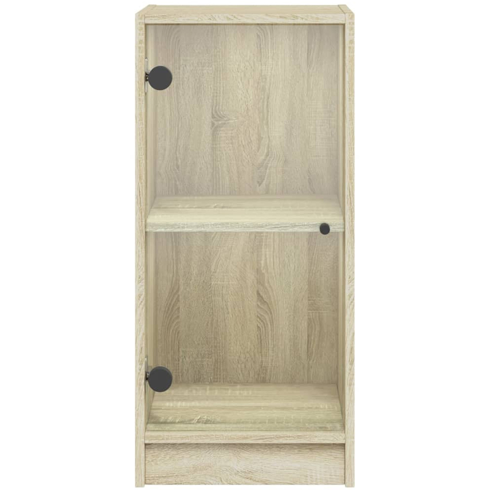vidaXL Single Door Sonoma Oak Side Cabinet Image 5