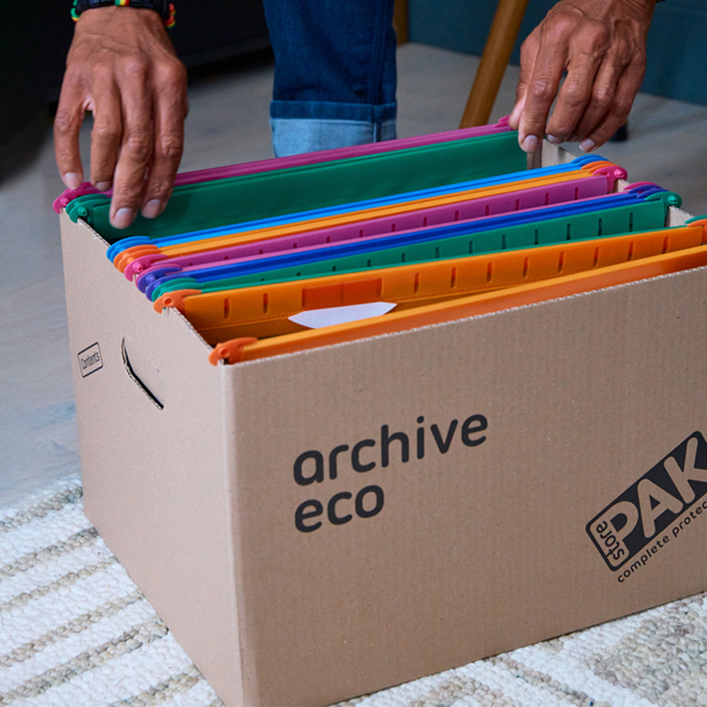 StorePAK 33L Archive Eco Cardboard Storage Box 15 Pack Image 6