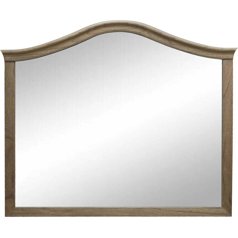 Rosemont Wooden Over Mantle Mirror Brown Image 1