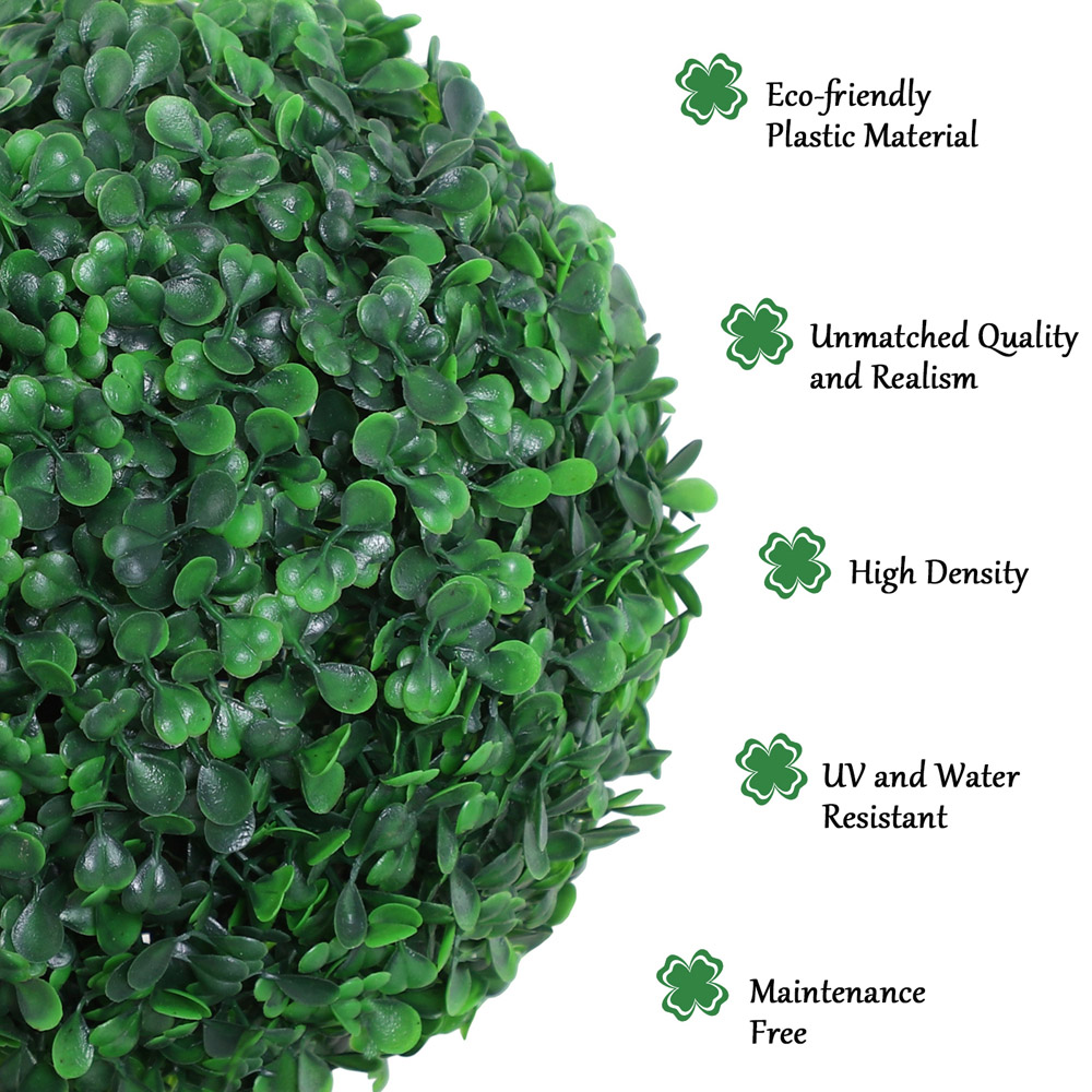 Outsunny Boxwood Ball Tree Artificial Plant In Pot 3.6ft 2 Pack Image 6
