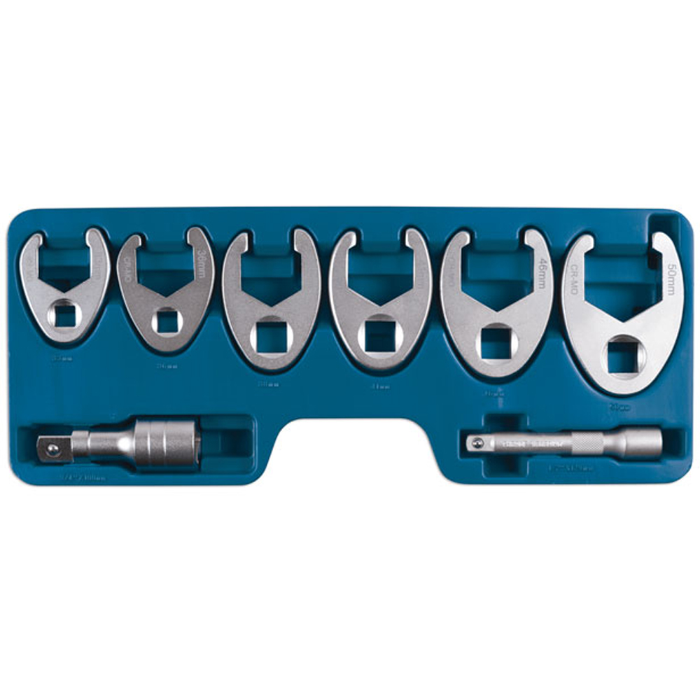 Laser 7476 8 Piece 1/2 inch and 3/4 inch D Crows Foot Wrench Set Image 3