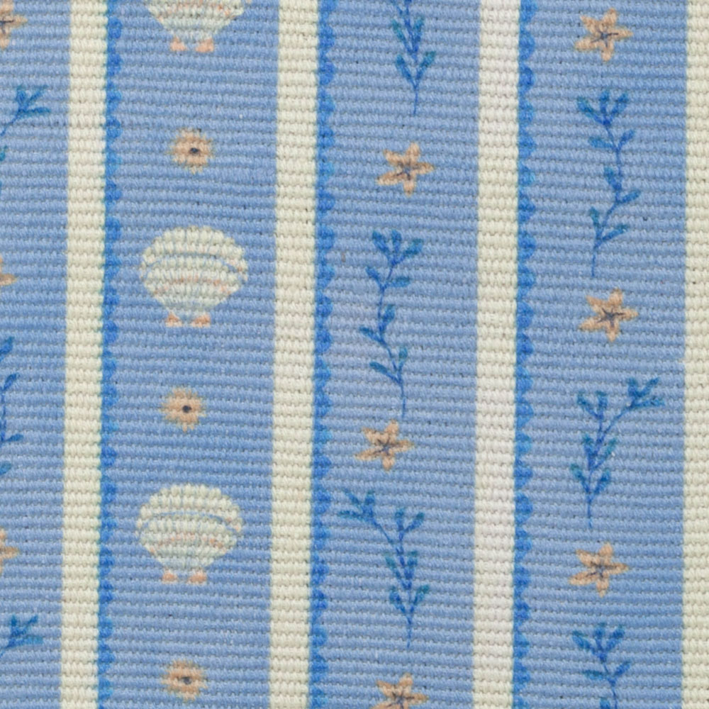 furn. Blue Sea Shells Indoor and Outdoor Table Runner 35 x 35cm Image 3
