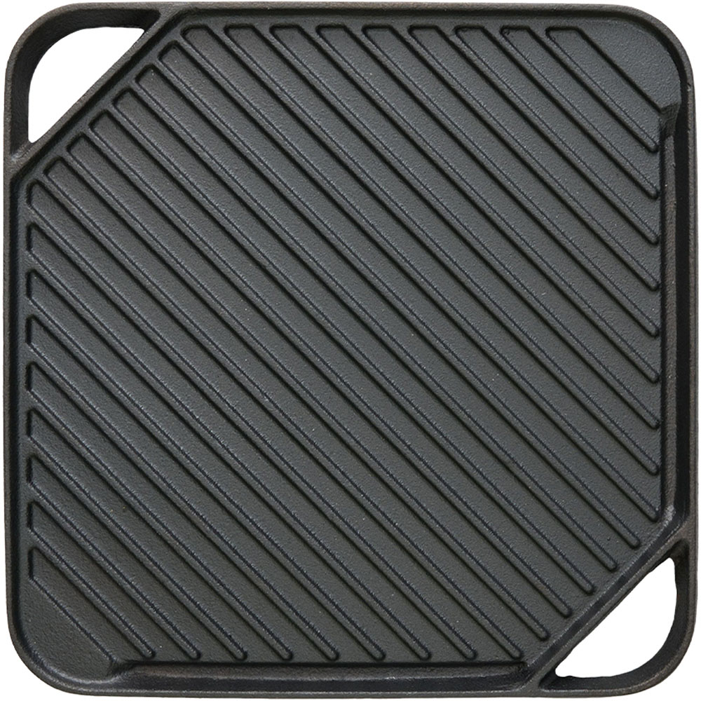 Living and Home Square Reversible Cast Iron Grill Pan Image 2