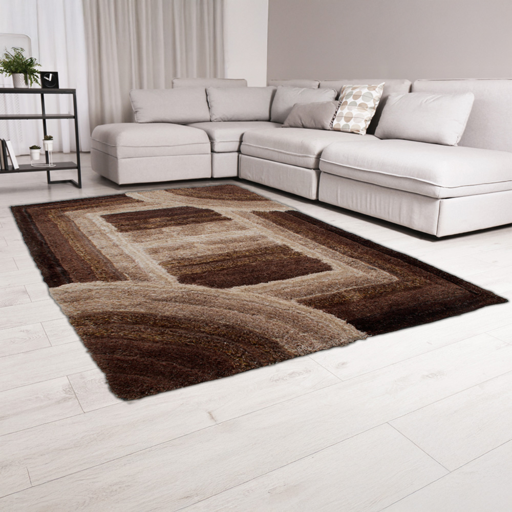 DS Living Trellis Latte Ultra Plush Rug 160 x 230cm Image 2