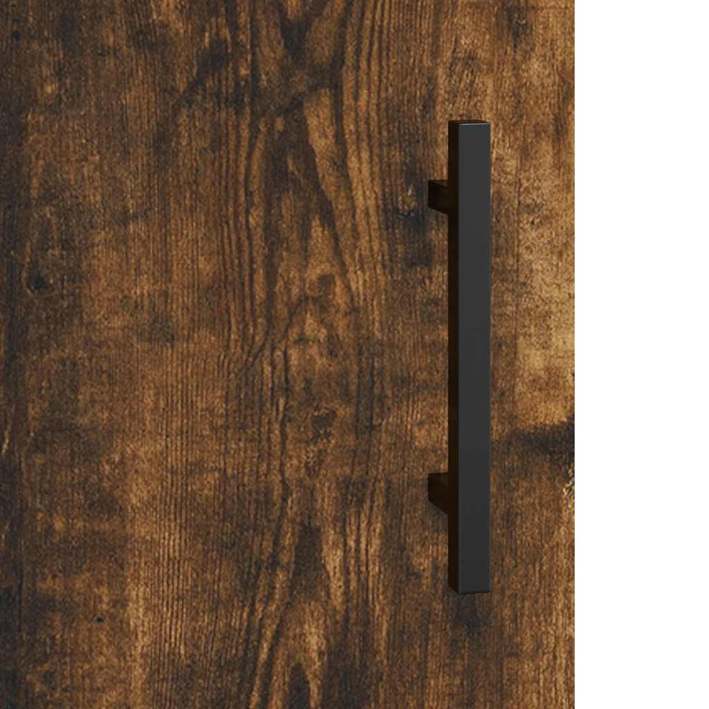 vidaXL 2 Door Smoked Oak Sideboard Image 9