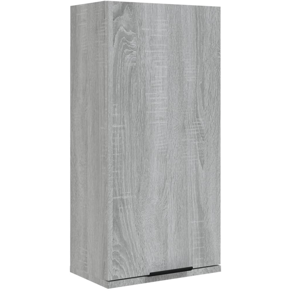 vidaXL Single Door Grey Bathroom Cabinet Image 2