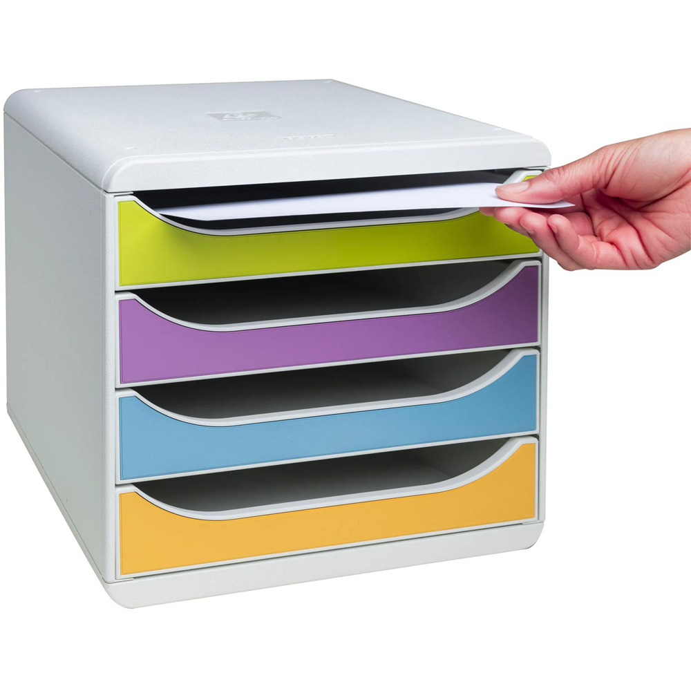 Exacompta Pop NCo Big-Box 4 Drawer Multicolour File Organiser Image 3