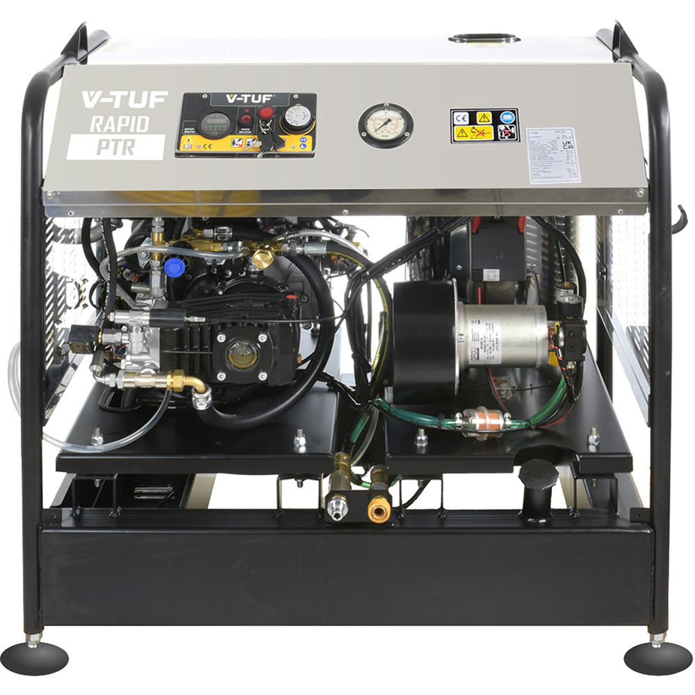 V-TUF RAPID PTR21200 Petrol Engine Static Hot Water Pressure Washer 200Bar Image 1