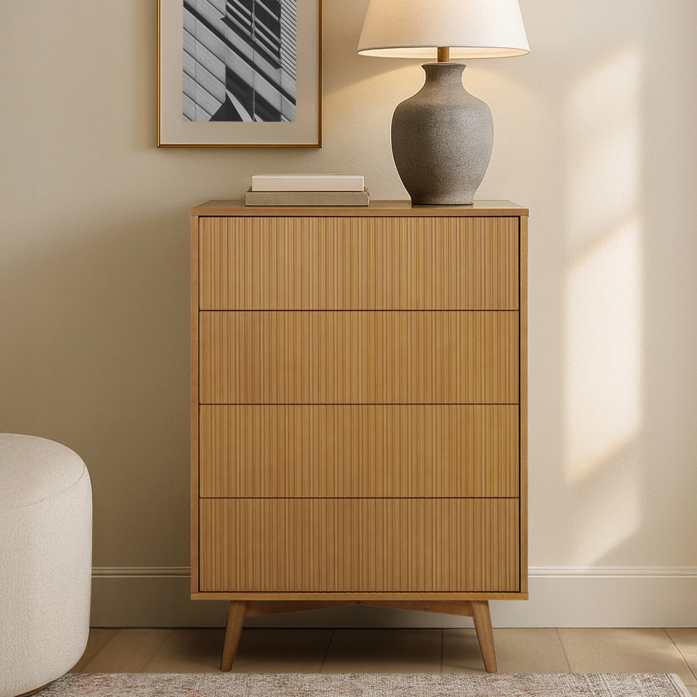 Teamson Home Tremolo 4 Drawer Natural Dresser Image 8