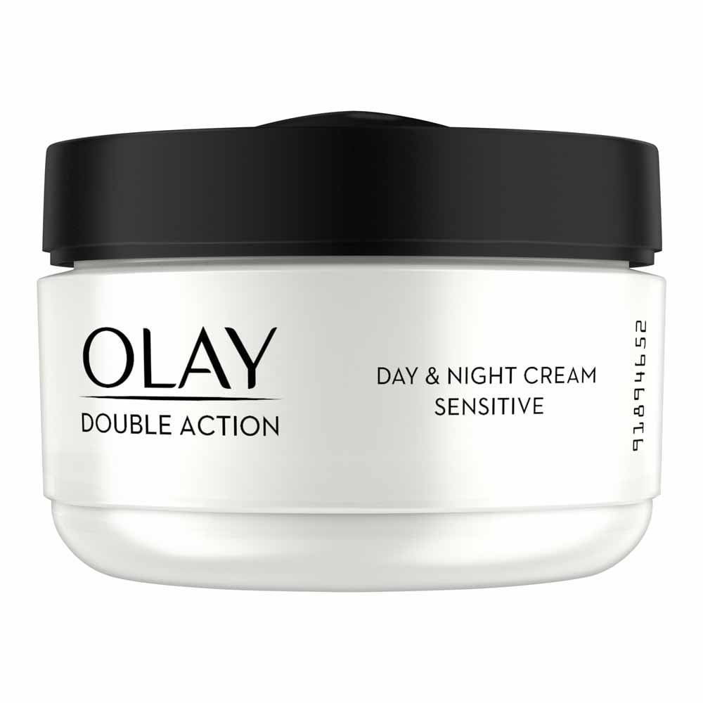 Olay Double Action Sensitive Day and Night Cream Case of 4 x 50ml Image 2