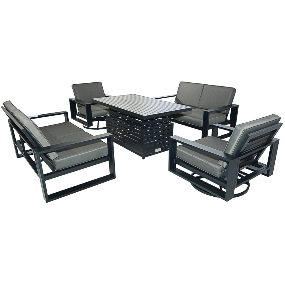Furniture One 6 Seater Aluminium Garden Dining Set Image 2