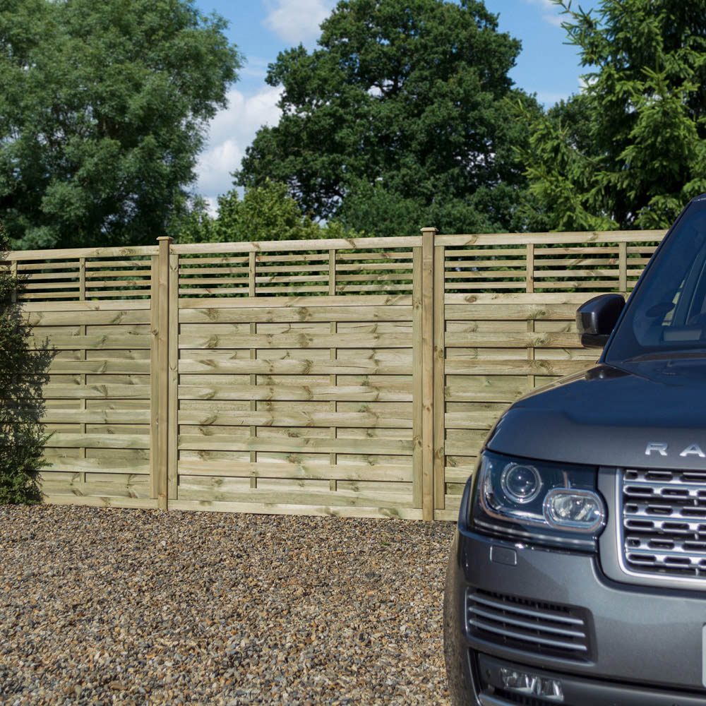 Rowlinson Langham Pressure Treated Screen 6 x 5ft Image 2