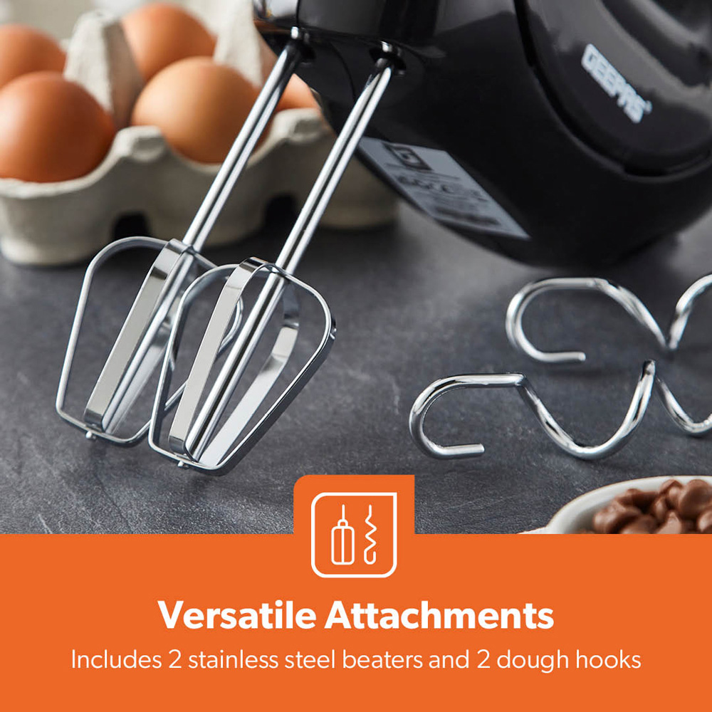 Geepas GHM43012UK-BK Black Hand Mixer 150W Image 5