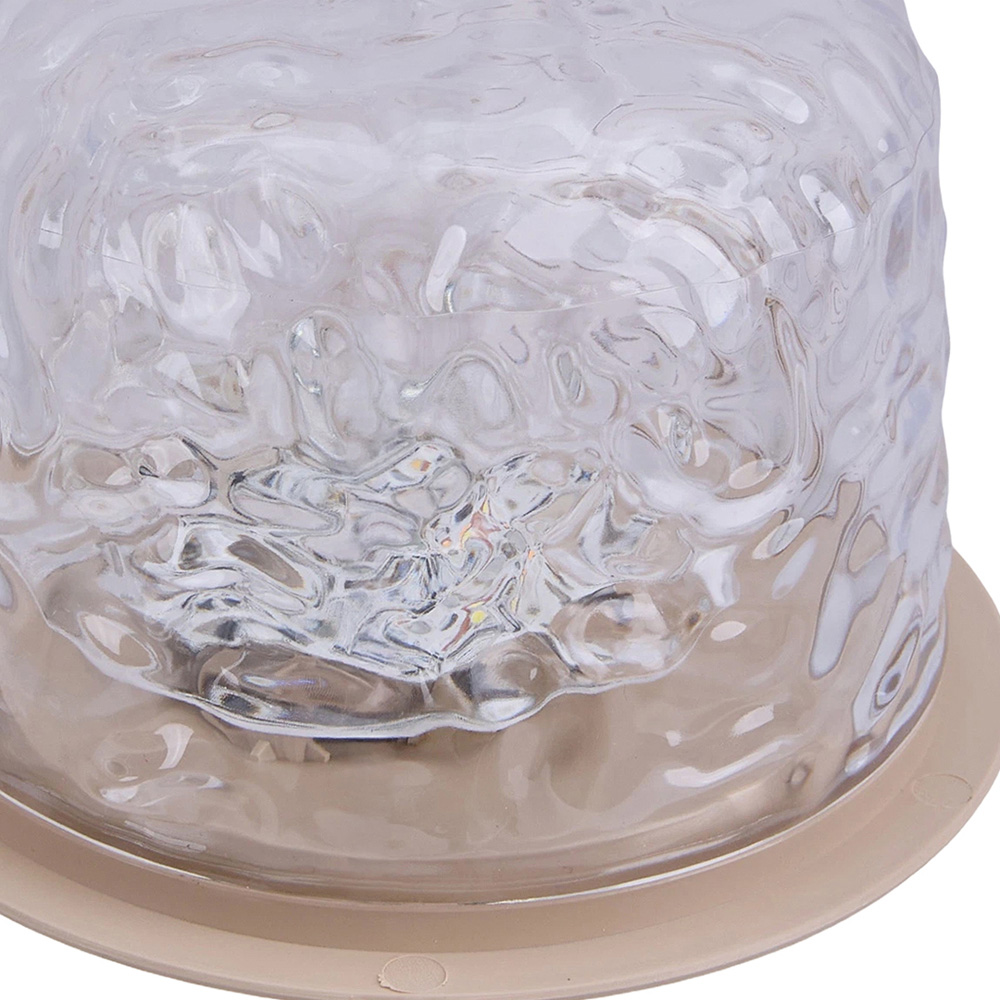 Living and Home White Ocean Wave RGB Rechargeable Table Lamp Image 5