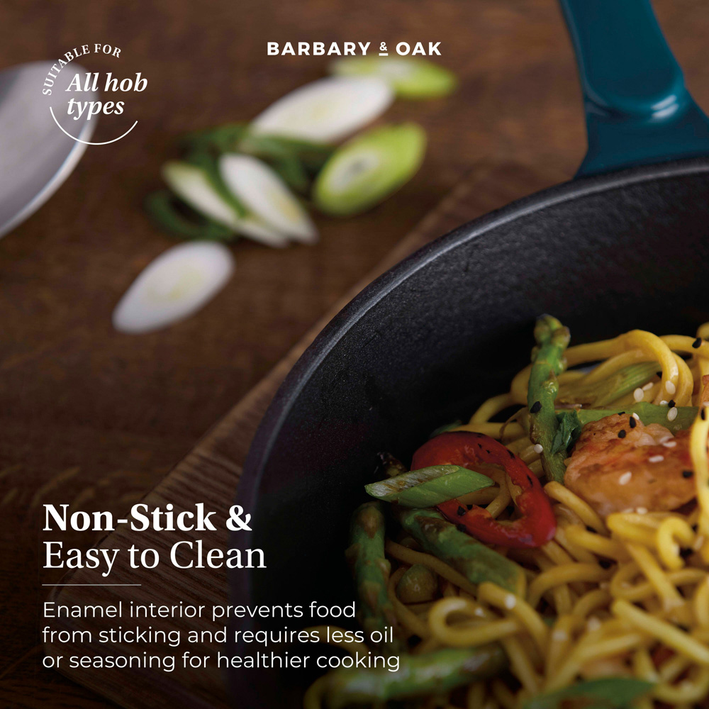 Barbary & Oak Nattura 26cm Agave Cast Iron Frying Pan Image 5