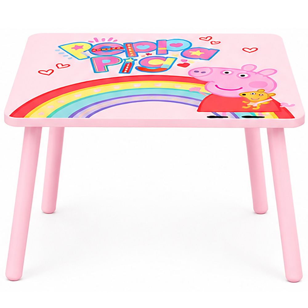 Kidsaw Peppa Pig Kids 2 Seater Rainbow Table and Chair Set Image 3
