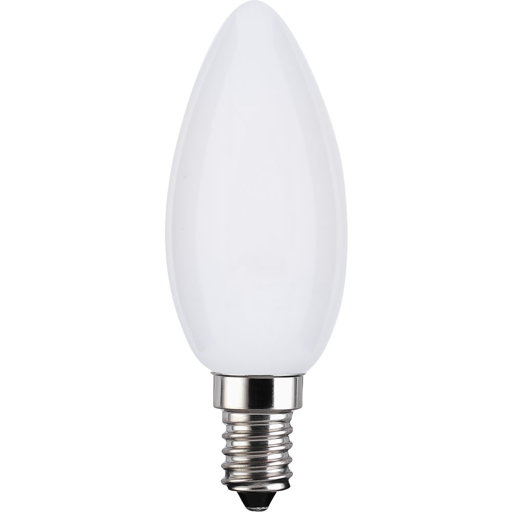 Wilko LED Bulb Filament Candle Soft Light 4W SES White Wilko