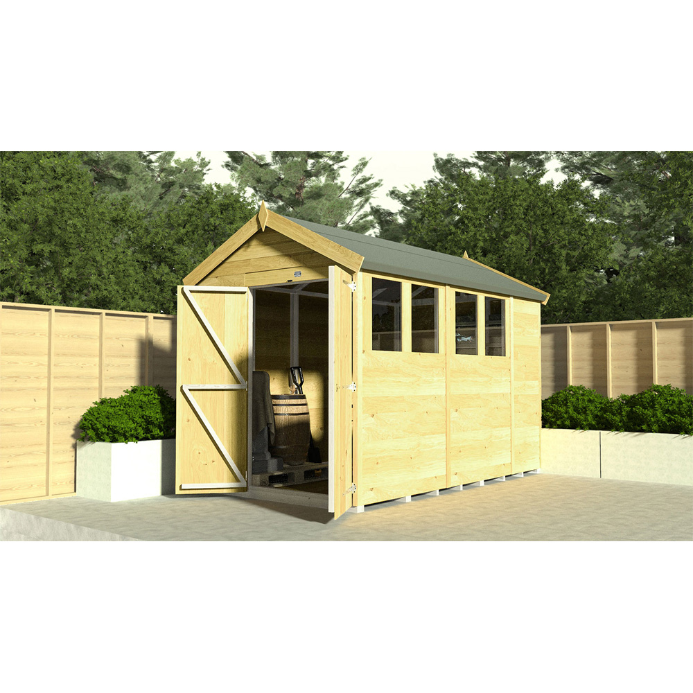 DIY Sheds 8 x 14ft Tongue and Groove Timber Apex Garden Shed Image 4