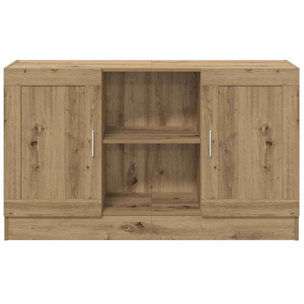 vidaXL 2 Door 2 Shelf Artisan Oak Sideboard Image 4