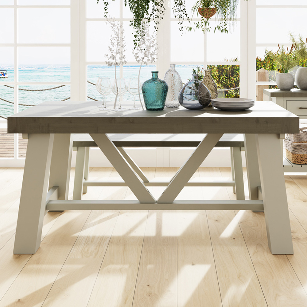 FWStyle Purbeck Truffle Dining Table Image 1