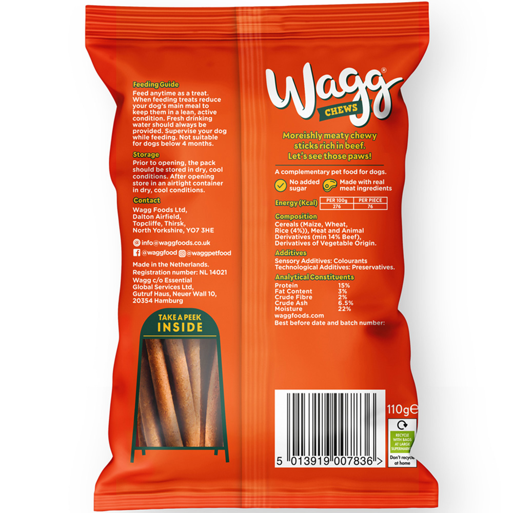 Wagg Chews Steak Skewer Twists Dog Treats Image 2