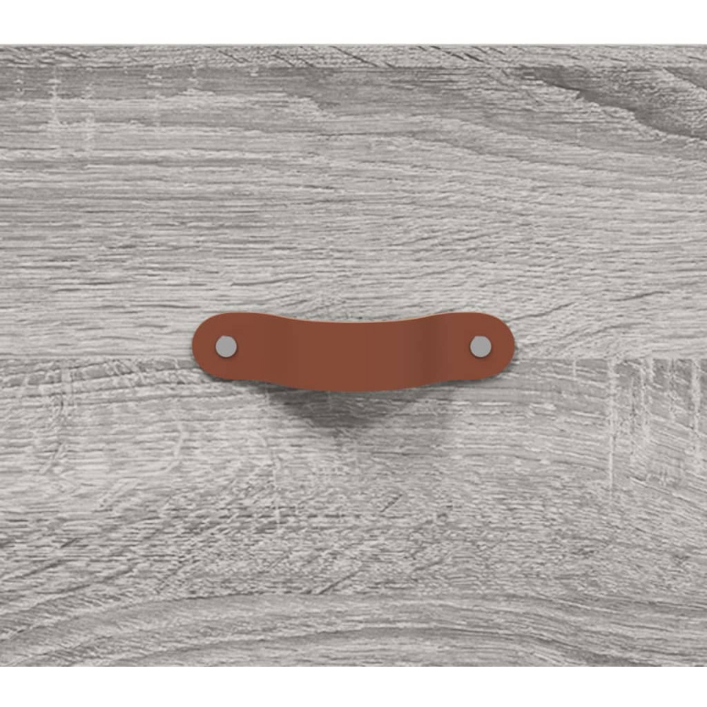 vidaXL 4 Door Grey Highboard Image 9