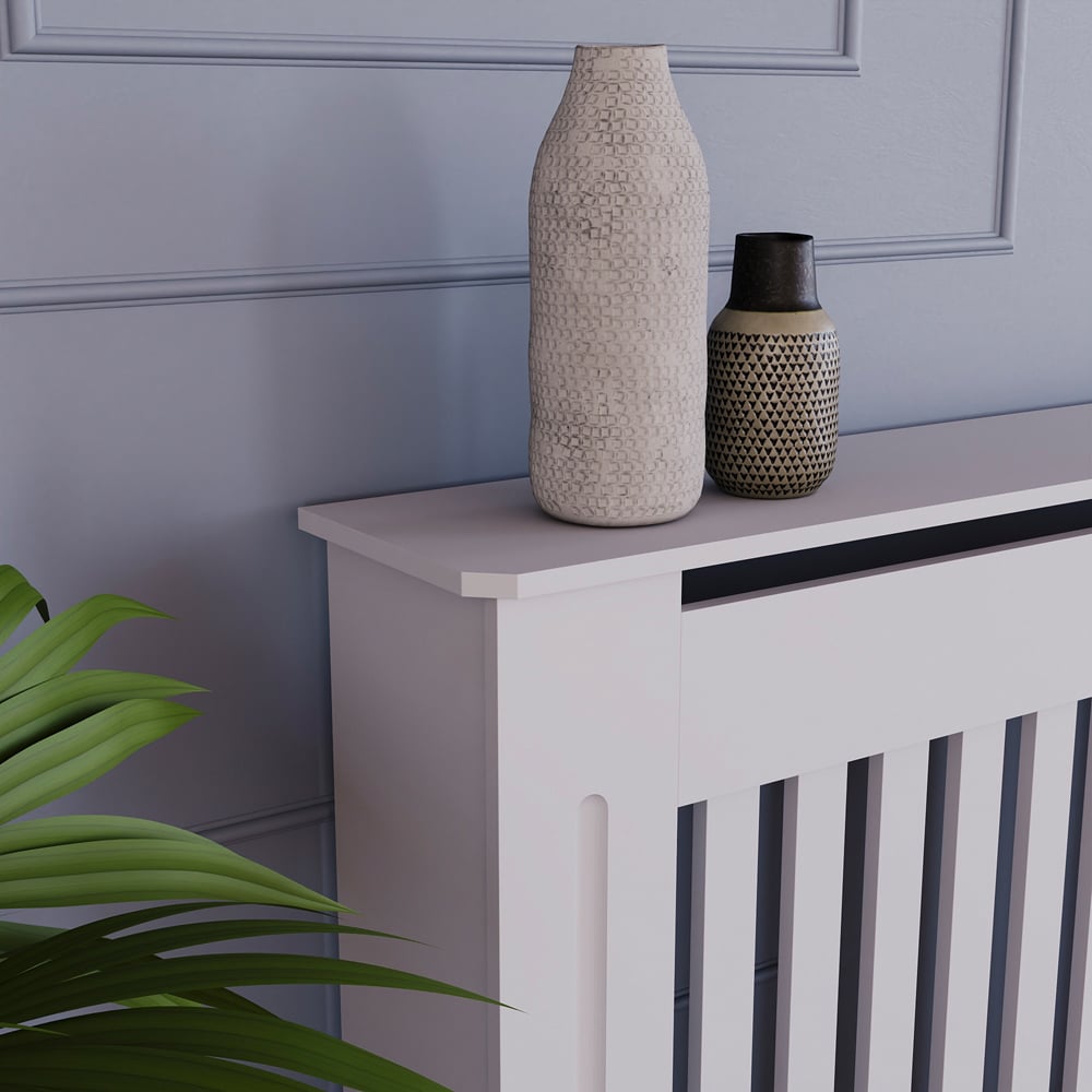 Vida Designs Chelsea White Radiator Cover XL Image 5