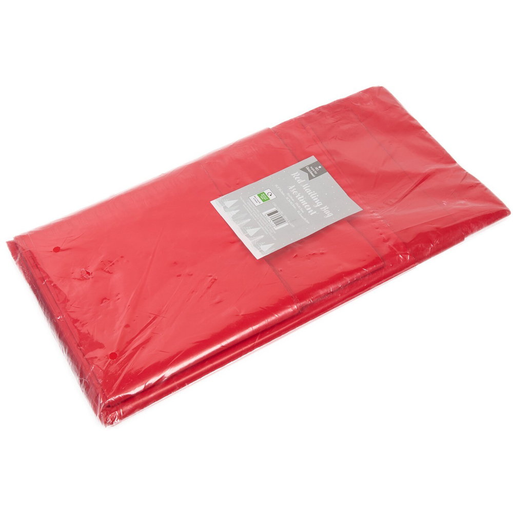 Pack of 50 Assorted Sizes Mailing Bags Red Image 5