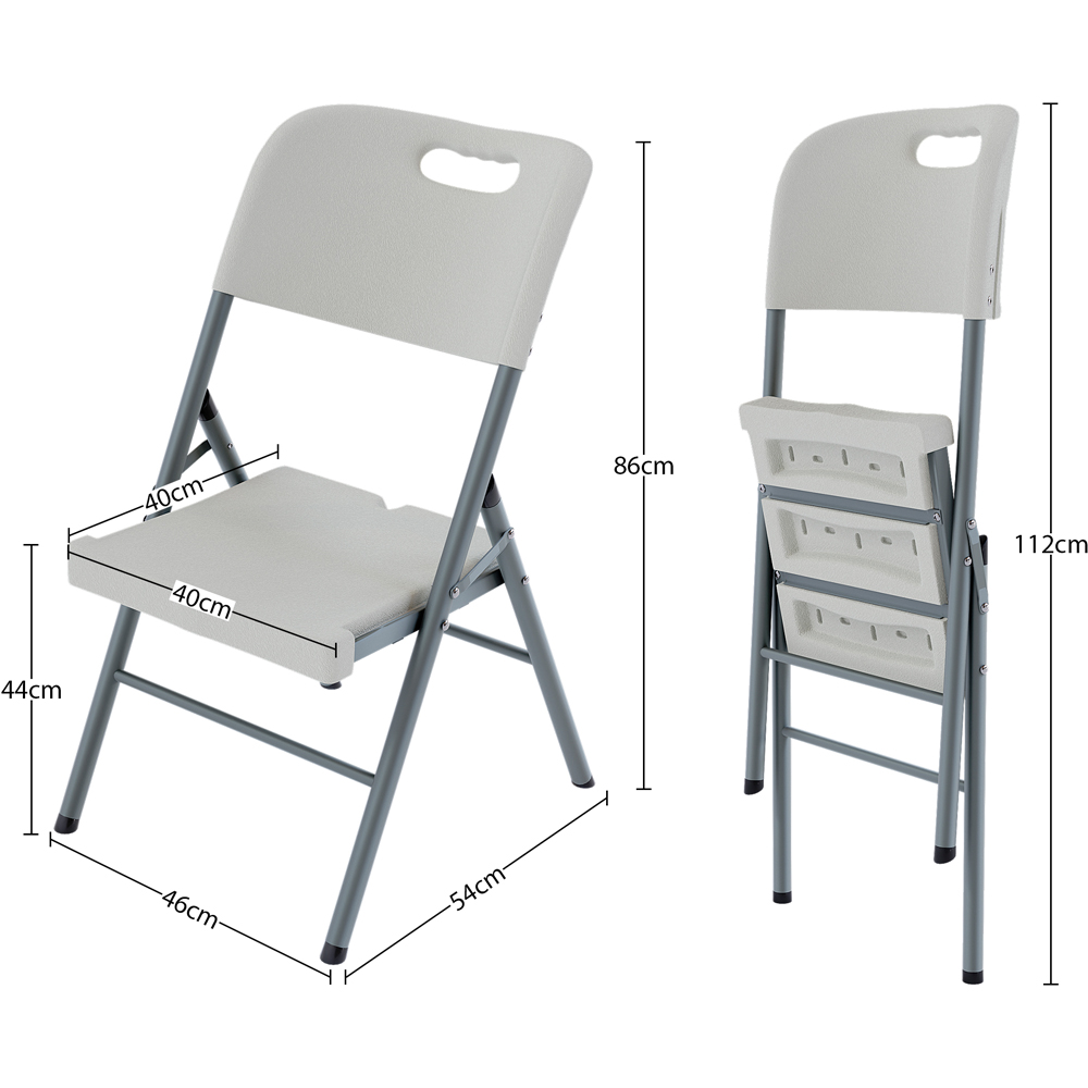 HOME VIDA Set of 2 Folding Garden Chair Image 8