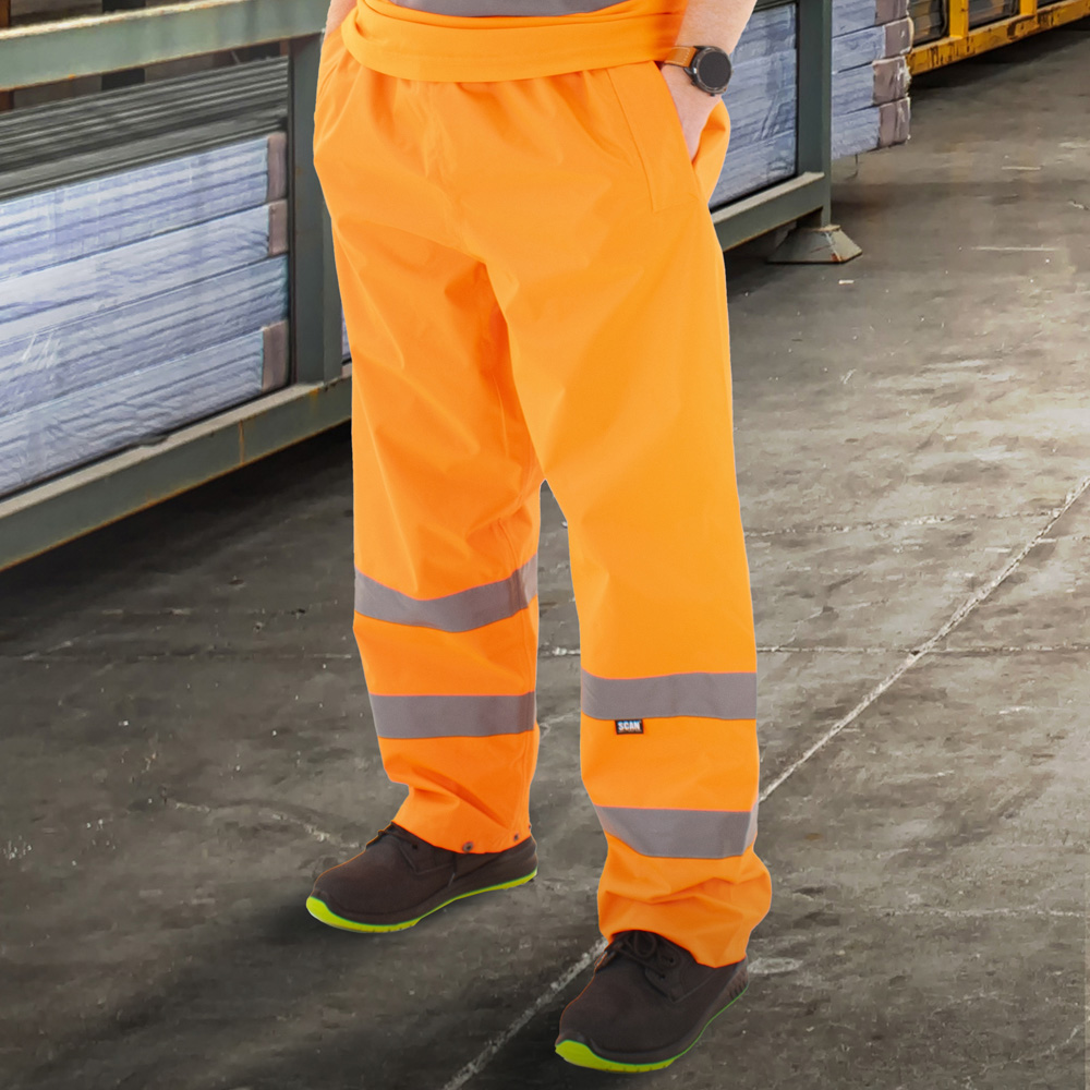 Scan Hi Visibility Motorway Trouser XXL Orange Image 2