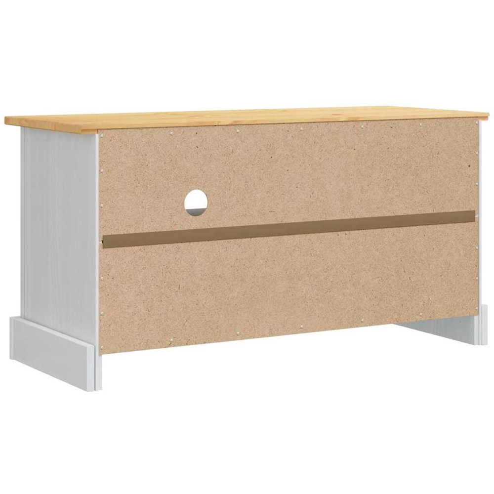 vidaXL Single Door 2 Shelf White TV Cabinet Image 8