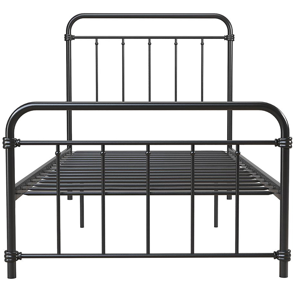 Dorel Wallace Single Black Metal Bed Image 2