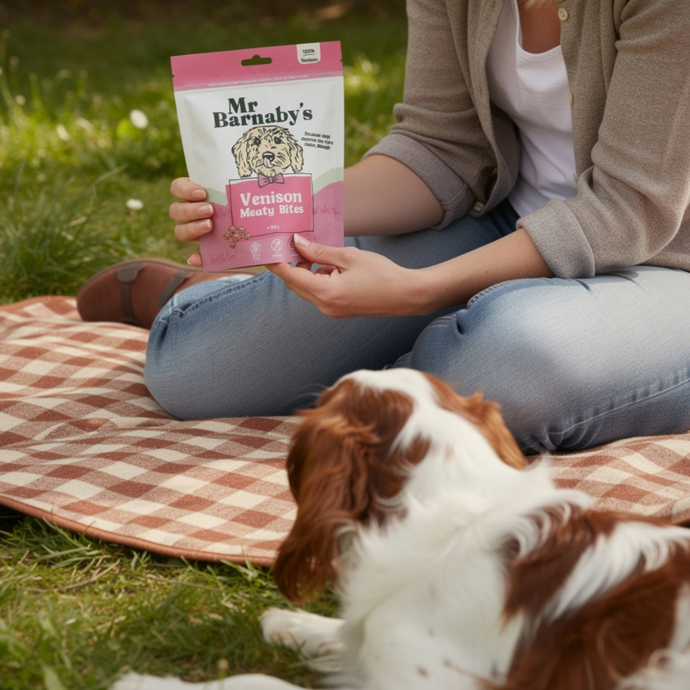 Mr Barnaby's Venison Meaty Bites Dog Treats 80g 2 Pack Image 2