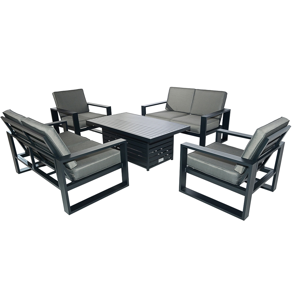 Furniture One 6 Seater Aluminium Garden Dining Set Image 2