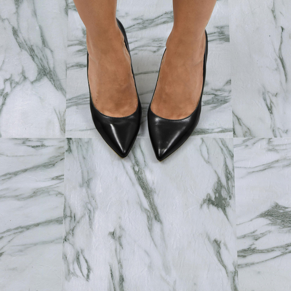 Floorpops Opaline White and Grey Peel and Stick Floor Tile 30.48 x 30.48cm 10 Pack Image 6