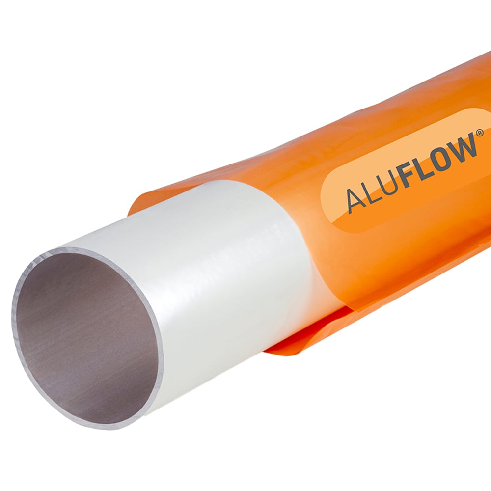 Aluflow White Downpipe 4m Image 1