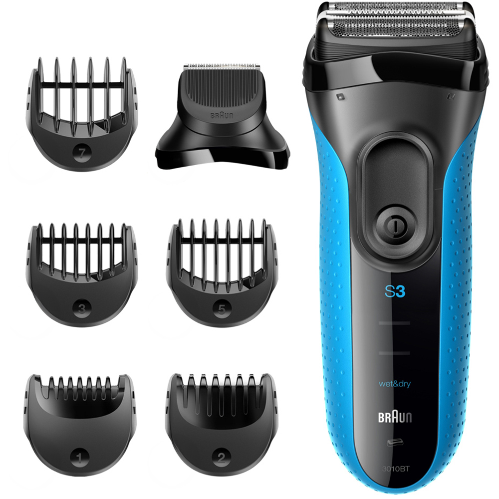 Braun S3 3010BT Shave and Style 3 in 1 Wet and Dry Electric Razor Image 1